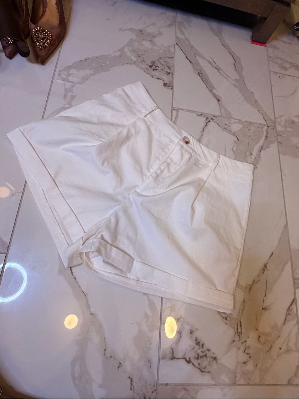 Tailored White Women's Bermuda Shorts